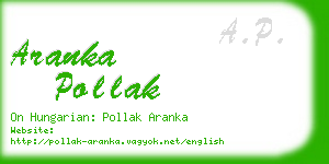 aranka pollak business card